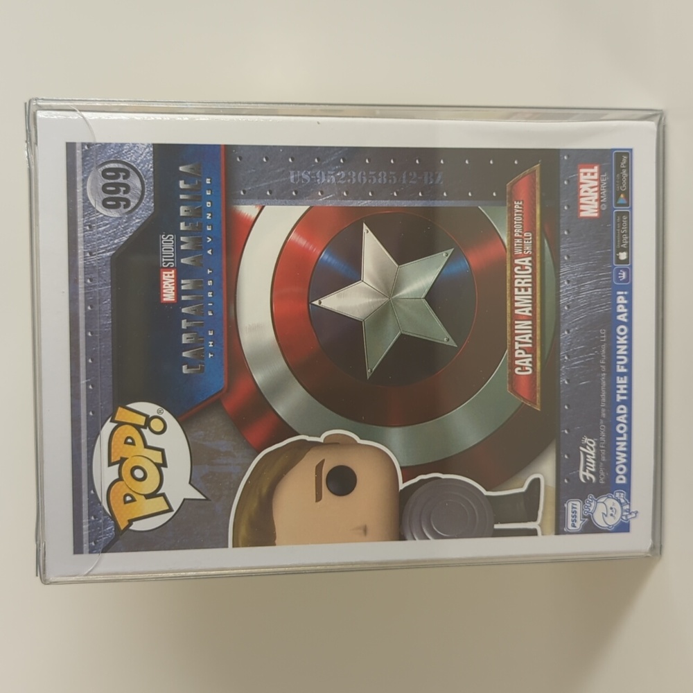 CAPTAIN AMERICA WITH PROTOTYPE SHIELD Funko Pop 999 Bobble-Head Special Edition - Picture 3 of 7